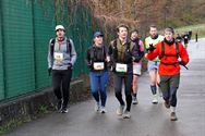 Drukte aan de start van de Mijnentocht