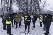 Raak-Overdag hield borrelwandeling in de sneeuw