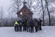 Raak-Overdag hield borrelwandeling in de sneeuw