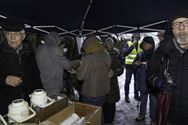 Raak-Overdag hield borrelwandeling in de sneeuw