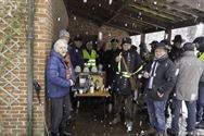 Raak-Overdag hield borrelwandeling in de sneeuw