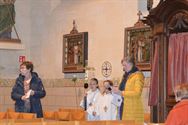 Kruiswegmeditatie in kerk van Zolder