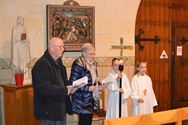 Kruiswegmeditatie in kerk van Zolder