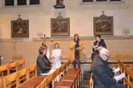 Kruiswegmeditatie in kerk van Zolder