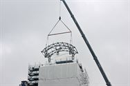 Dak van de schachtbok is weggenomen