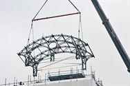 Dak van de schachtbok is weggenomen