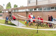 Fietsers zorgen voor spektakelstuk in Eversel