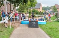 Fietsers zorgen voor spektakelstuk in Eversel