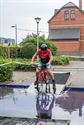 Fietsers zorgen voor spektakelstuk in Eversel