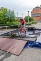 Fietsers zorgen voor spektakelstuk in Eversel