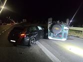 Ravage bij crash op snelweg
