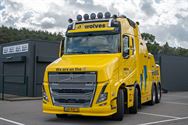 De racetrucks hebben al van katoen gegeven