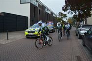 Jasper en Jordi fietsten mee met de politie