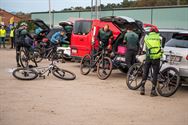 Veel mountain- en gravelbikers aan De Veen