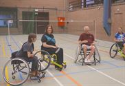 Beperkt aantal rolstoelbadmintonners in Berkenbos
