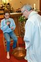 Voetenwassing tijdens Witte Donderdagviering