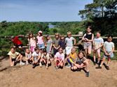 Reuzengilde op schoolbezoek in Bolderberg
