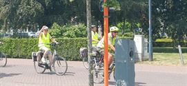 Enkele tientallen deelnemers aan Zomerfietstocht
