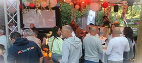 Sfeervolle WK-beleving op Caliceterras