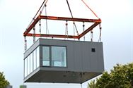 De skybox staat op de schachtbok