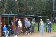 Moedige schutters trotseren slecht weer