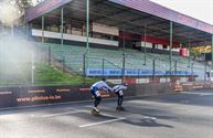 150 dappere skaters maar helaas geen supporters