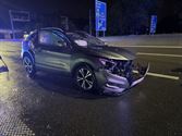 Bestuurder gewond bij crash in plas water op E314