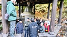 Pasarleden op herfstwandeling in de Ardennen