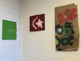 Een maand lang creatieve kinderkunst in de bib