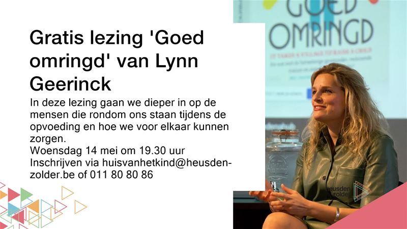 Lezing 'Goed omringd' door Lynn Geerinck