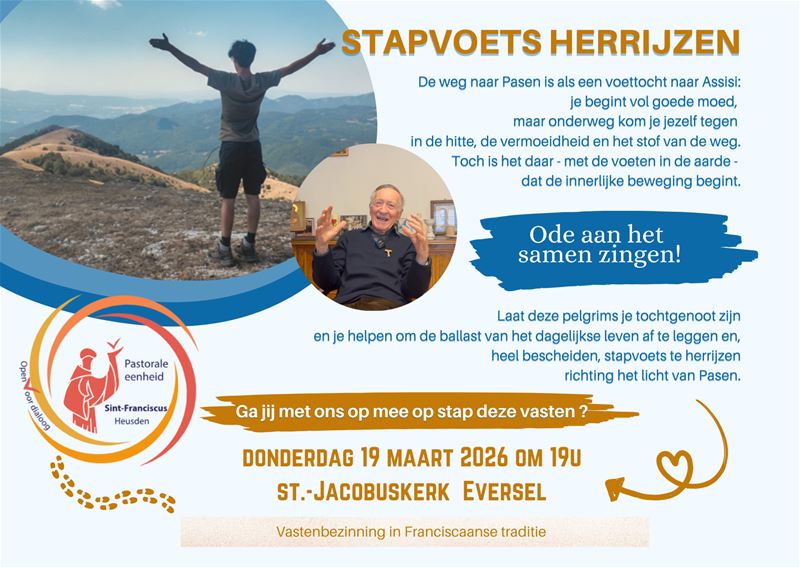 Stapvoets herrijzen.