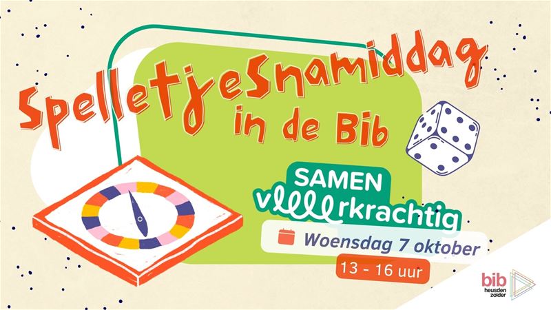 Spelletjesnamiddag in de bib