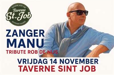 Zanger Manu live! Tribute Rob de Nijs